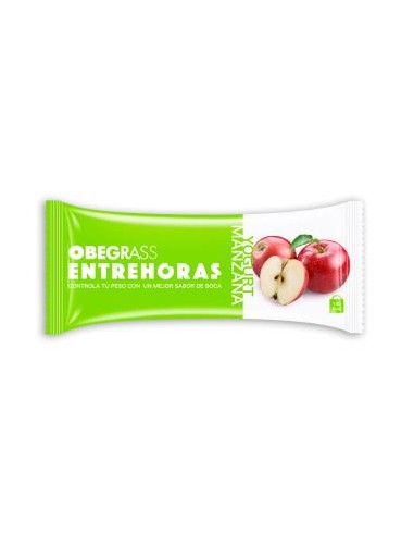 OBEGRAS barritas entrehoras yogurt-manzana 20ud. OBEGRASS