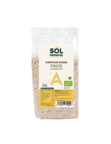 COPOS DE AVENA finos integrales 500gr. BIO SG SOLNATURAL