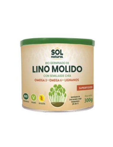 LINO GERMINADO con chia 300gr. BIO SOLNATURAL