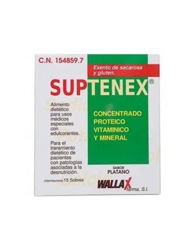 SUPTENEX platano 15 sobres WALLAX FARMA