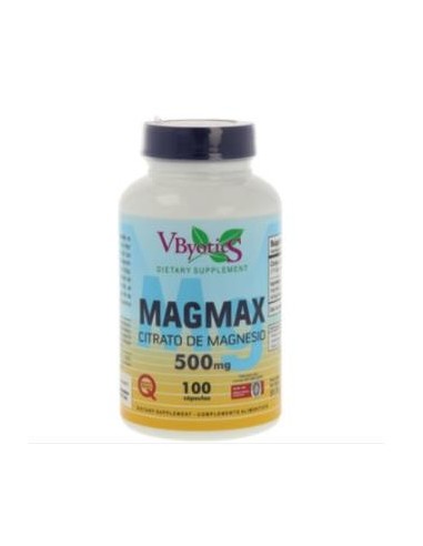 MAGMAX citrato de magnesio 500mg. 100cap. VBYOTICS