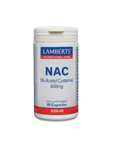 NAC (N Acetil Cisteina) 600mg. 60cap. LAMBERTS