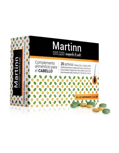 MARTINN hair food 60comp. 30verdes+30naranjas NUGGELA & SULE