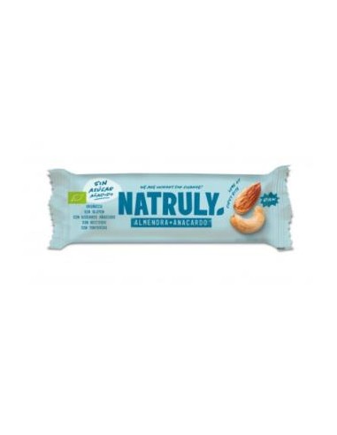 BARRITAS RAW DE ALMENDRA Y ANACARDO caja 24ud BIO NATRULY