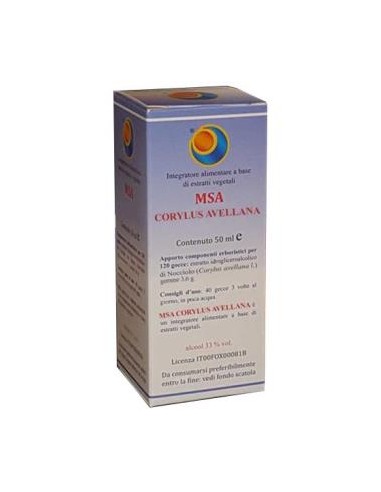 MSA CORYLUS AVELLANA yemas 50ml. HERBOPLANET