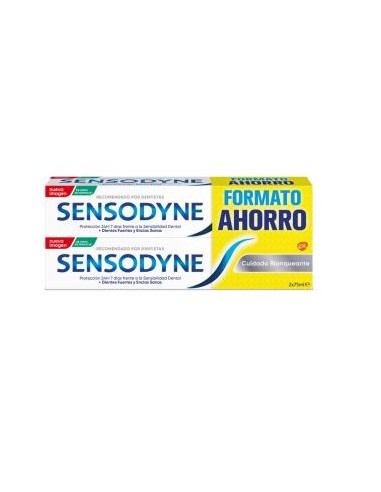 SENSODYNE DUPLO CUIDADO BLANQUEANTE 2x75ml.