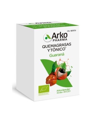 GUARANA 80arkocapsulas. BIO ARKOPHARMA