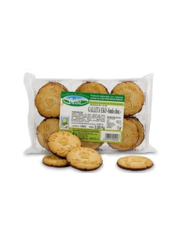 GALLETAS EKO con fondo de chocolate 200g BIO VEGAN BELSI