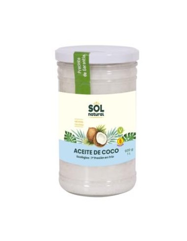 ACEITE DE COCO familiar 1l. BIO SOLNATURAL