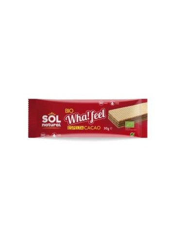 WHA FEEL SNACK DE ESPELTA Y CACAO 20udsx30gr. BIO SOLNATURAL