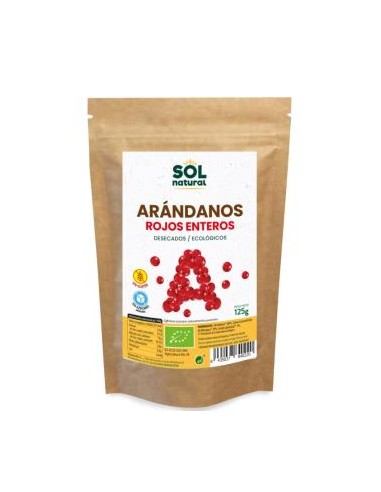 ARANDANOS ROJOS DE CANADA 125gr. BIO S/A SOLNATURAL