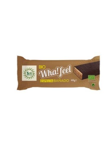 WHA FEEL SNACK BAÑADO DE ESPELTA Y CACAO 16uds BIO SOLNATURAL