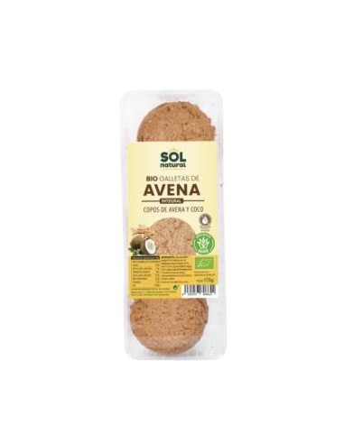 GALLETAS DE AVENA COCO Y AGAVE 175gr. BIO SOLNATURAL