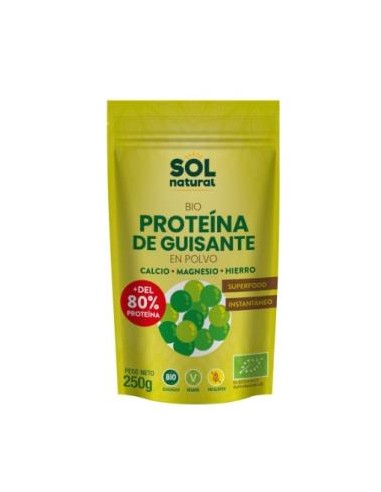 PROTEINA DE GUISANTE 250gr. BIO SOLNATURAL