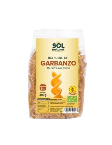 FUSILLI GARBANZOS 300gr. SOLNATURAL