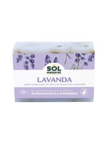 JABON EN PASTILLA de lavanda 100gr. SOLNATURAL