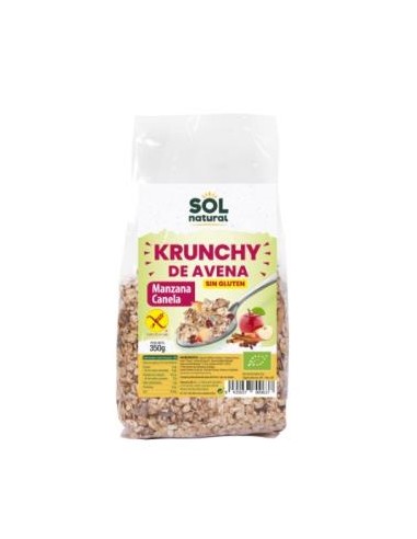 KRUNCHY AVENA MANZ-CANELA 350gr. SOLNATURAL