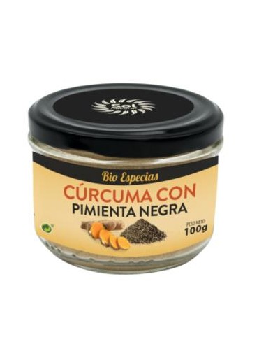 CURCUMA con pimienta negra 100gr. BIO SOLNATURAL