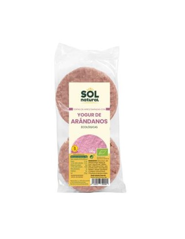 TORTAS DE ARROZ con yogur y arandano 100gr. BIO SOLNATURAL