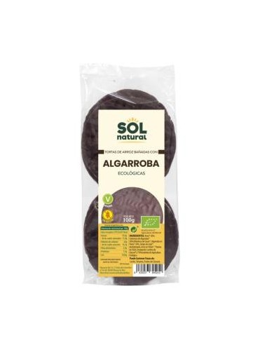 TORTAS DE ARROZ con algarroba 100gr. BIO SOLNATURAL