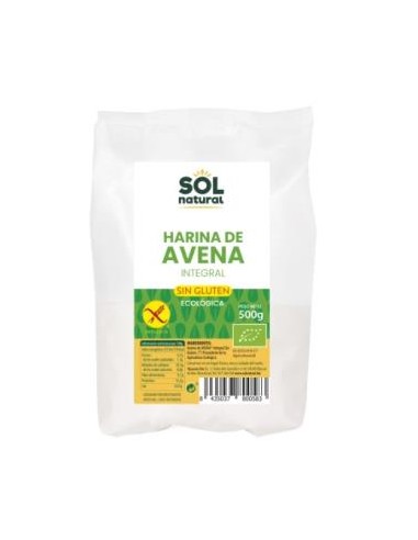 HARINA DE AVENA integral 500gr. BIO SG SOLNATURAL