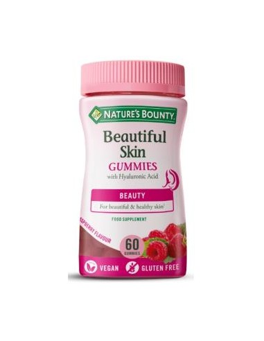 BEAUTIFUL SKIN GUMMIES con ac. hialuronico 60gomin NATURES BOUNTY