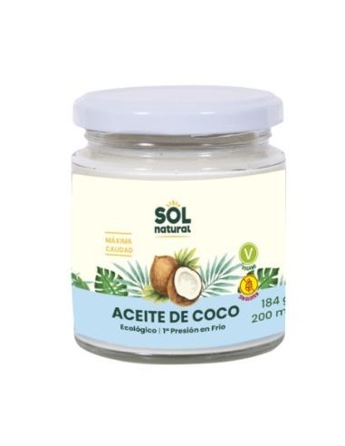 ACEITE DE COCO 200ml. BIO SOLNATURAL