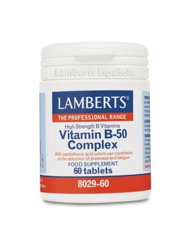 VITAMINA B-50 complex 60 comp. LAMBERTS