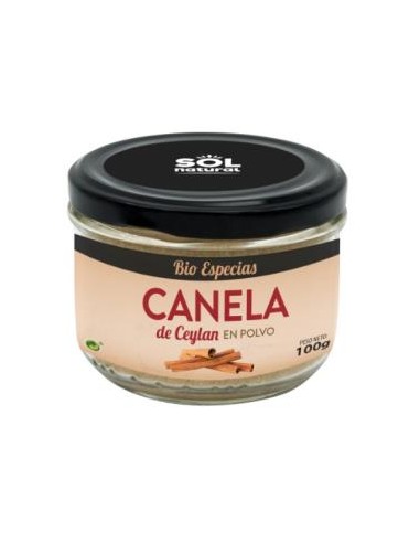 CANELA CEYLAN en polvo 100gr. BIO SOLNATURAL