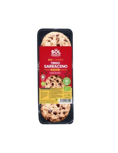 COOKIES DE TRIGO SARRACENO Y CHOCOLATE 170gr. BIO SOLNATURAL