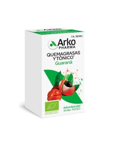 GUARANA 40arkocapsulas. BIO ARKOPHARMA