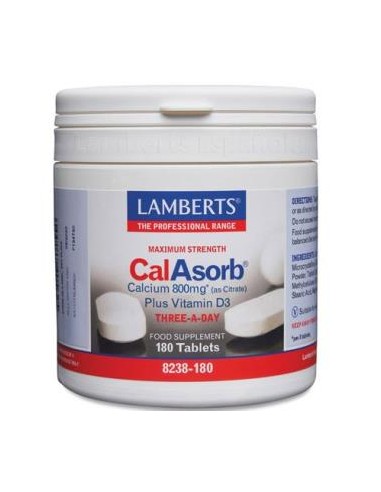 CALASORB citrato de calcio 800mg.180comp. LAMBERTS