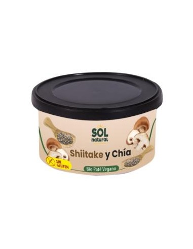 PATE DE SHIITAKE-CHIA 125gr. BIO SG VEGAN SOLNATURAL