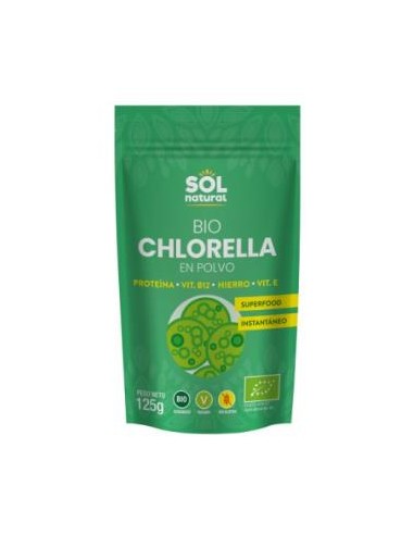 CHLORELLA polvo 125gr. BIO SOLNATURAL