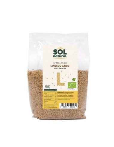 SEMILLAS DE LINO DORADO 500gr. BIO SOLNATURAL