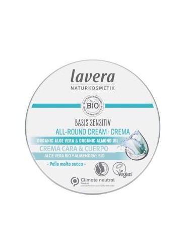 BASIS SENSITIV crema cara y cuerpo 150ml. LAVERA