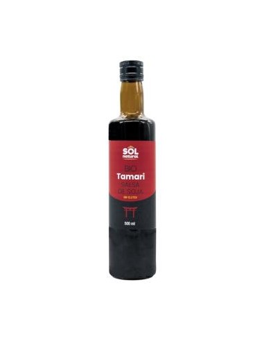 SALSA DE SOJA TAMARI 500ml. BIO SOLNATURAL