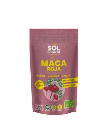 MACA ROJA en polvo 200gr. BIO SOLNATURAL