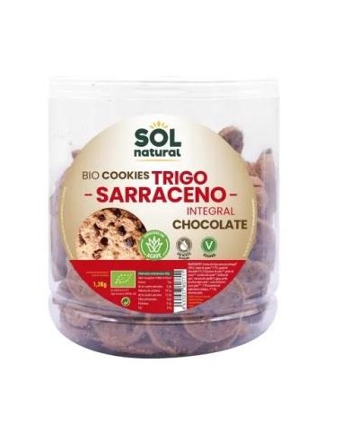 COOKIES DE TRIGO SARRACENO Y CHOCOLATE 1,3kg. BIO SOLNATURAL