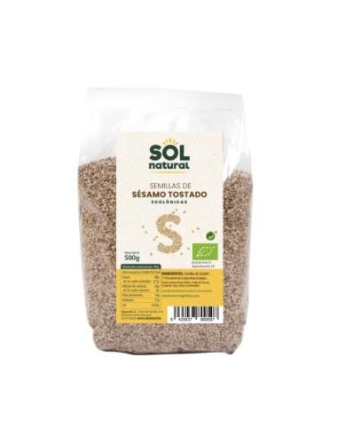 SEMILLAS DE SESAMO TOSTADO 500gr. BIO SOLNATURAL