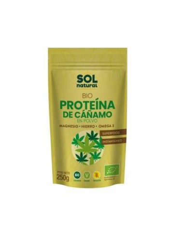 PROTEINA DE CAÑAMO 250gr. BIO VEGAN SG SOLNATURAL