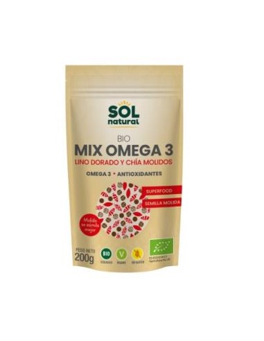 MIX OMEGA 3 lino-chia molidas 200gr. BIO SOLNATURAL