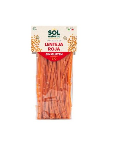 TAGLIATELLE DE LENTEJA ROJA 250gr. BIO SG SOLNATURAL