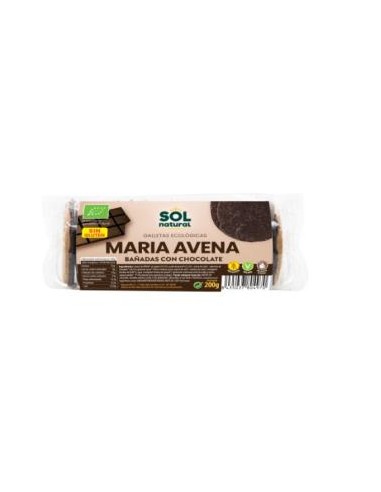 GALLETAS DE AVENA MARIA bañadas de choco 245gr SG SOLNATURAL