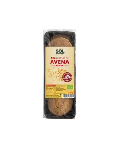 GALLETAS DE AVENA endulzadas con datil 170gr. BIO SOLNATURAL