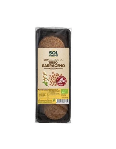 GALLETAS DE TRIGO SARRACENO con datil 170gr. BIO SOLNATURAL