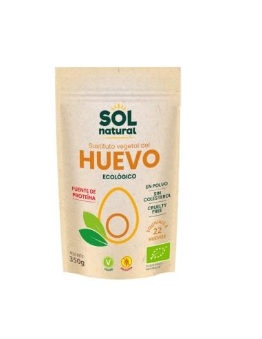 SUSTITUTO HUEVO vegetal polvo 350gr. BIO SOLNATURAL