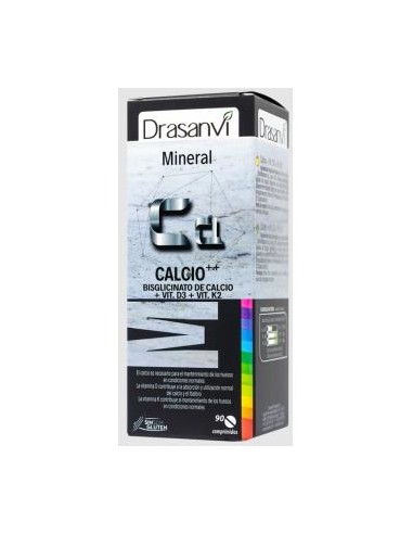 MINERAL CALCIO VIT D3+K2 90comp. DRASANVI