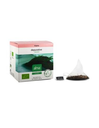 TISANA DEPURATIVA infusion 15piramides.ECO VEGAN ALMA HOME