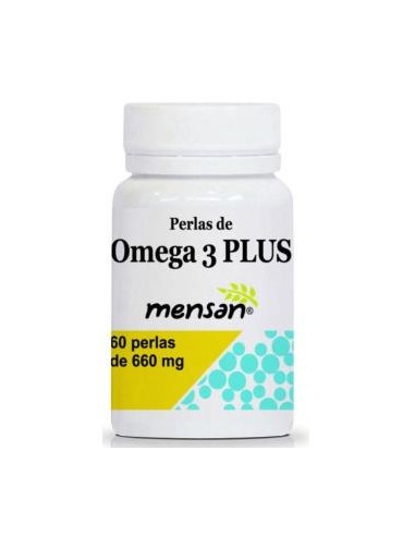 OMEGA 3 PLUS +DHA 600mg 60perlas. MENSAN